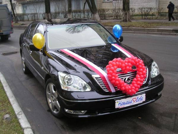 Шарики на машину на свадьбу Шарики на машину на свадьбу