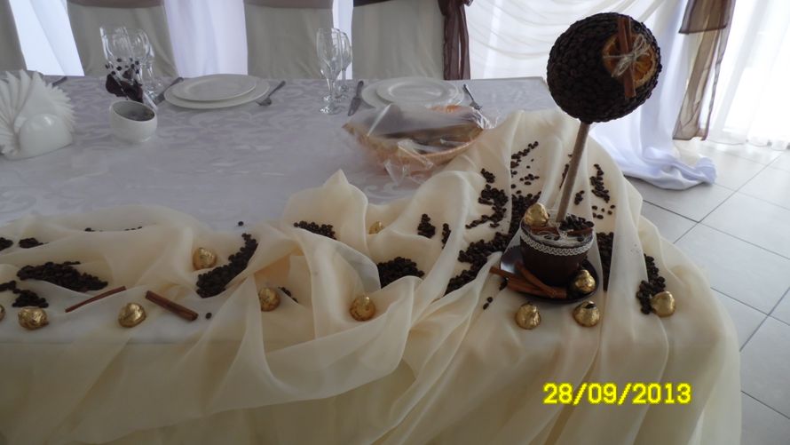 Шоколадно-кофейная свадьба в Красном зале. - фото 1415453 Салон "Орхидея" - организация свадьбы "под ключ"