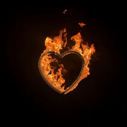 Огненное сердце - большое