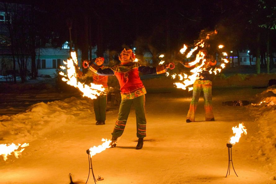 Огненное шоу (Fireshow) "Скоморохи"
