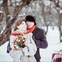 Свадебное фото зимой