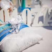 Подушечки для колец для церемонии на месте рождения Афродиты.Кипр. Июль 2014 