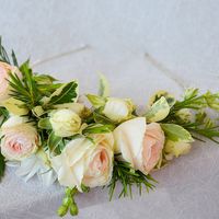 винтаж...ободок с цветами для невесты