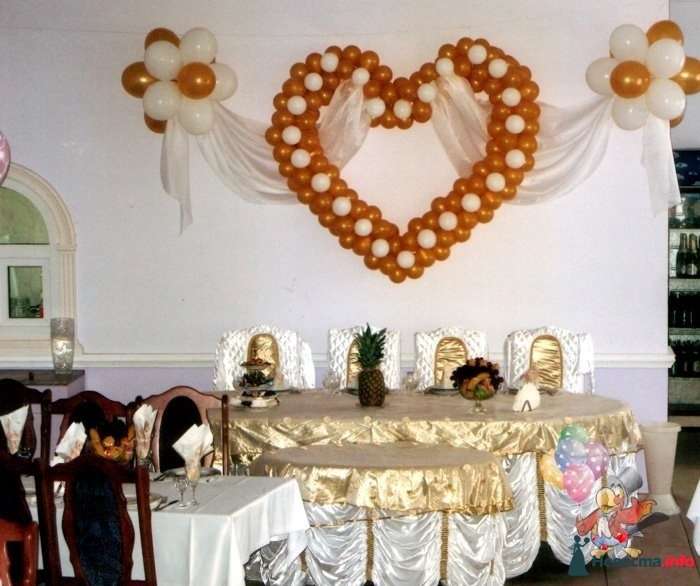 Сердце с драпировкой - фото 83740 Студия Наталии Шелухиной - свадебное оформление
