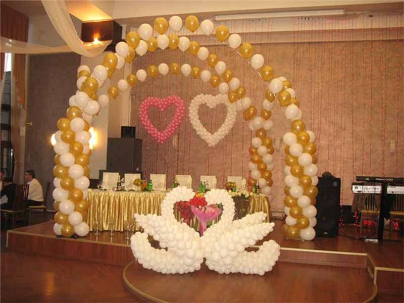 Оформление воздушными шарами зала для проведения свадебного торжества в Коломне - фото 822181 Wedding Auto - организация свадьбы