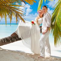 Свадебная фотосессия в Доминикане на острове Саона.