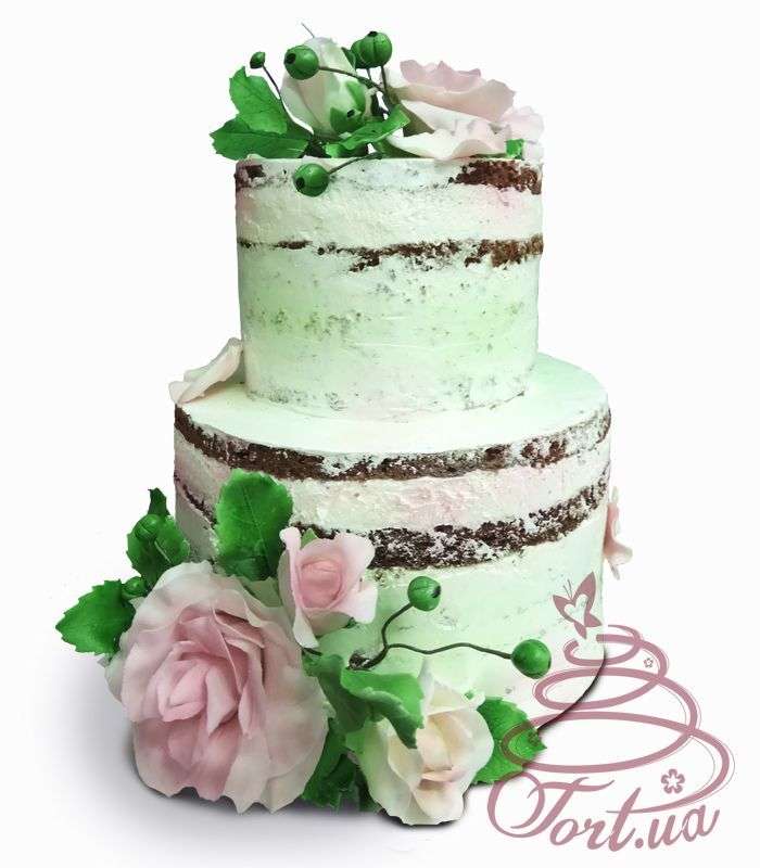 Открытый свадебный торт - фото 15015946 Кондитерская онлайн "Торт юа"