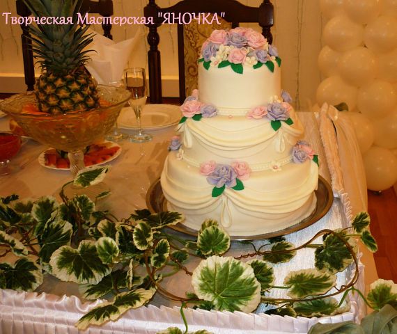 Фото 960319 в коллекции Свадебные торты - Творческая Мастерская "Яночка"