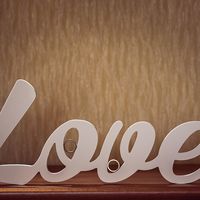 Буквы и слова на свадьбе