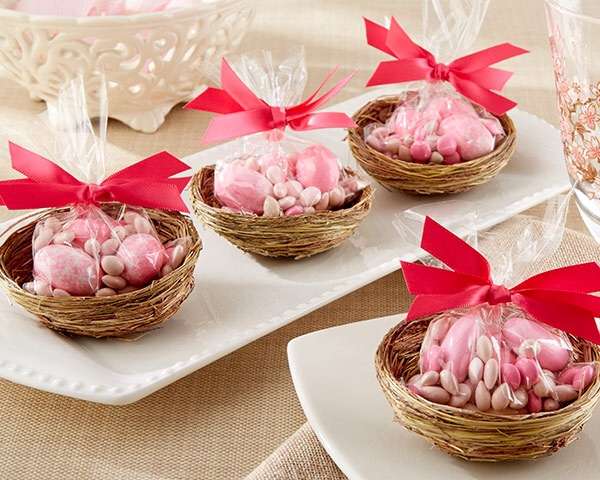 Подарки для гостей в виде плетеных гнездышек со сладостями - фото 1818173 "Bombons di VS design" - свадебные аксессуары
