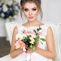 Свадебная прическа и макияж от Эль Стиль