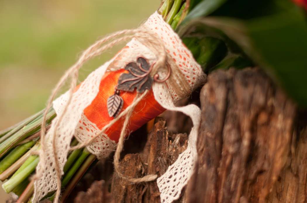 оранжевый букет невесты - фото 3237109 Студия флористики и декора "Глориоза"