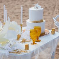 утро невесты белая свадьба торт