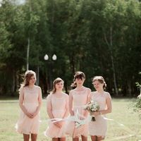 Подружки невесты в розовом
