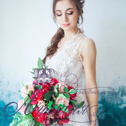Свадебное платье в стиле бохо А1373
