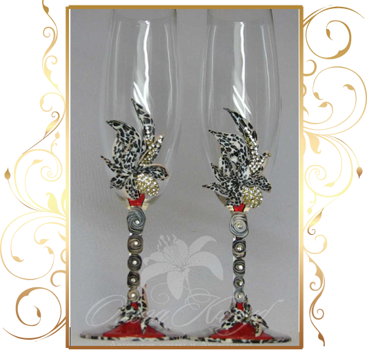 Фото 809969 в коллекции Свадебные бокалы, шампанское, подушечки для колец - Кнауб Ольга - Свадебные аксессуары
