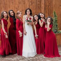 Подружки невесты в цвете Бордовый(Марсала)
Свадьба в г. Ульяновск
