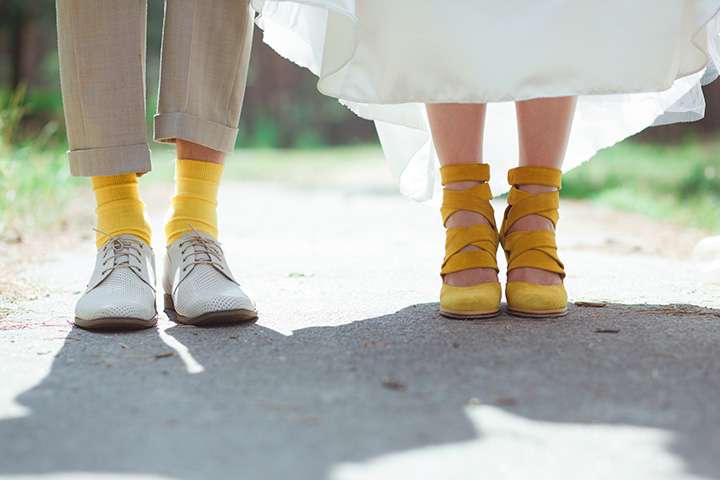 Образ жениха: носки в цвет туфелек невесты. :-) - фото 2066102 Фенька