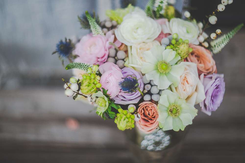 Нежный букет невесты на свадьбе в стиле лофт - фото 10355514 Студия декора и флористики il  fiore decor 