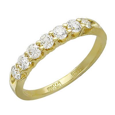 Обручальное кольцо с бриллиантами.Цена от 40000руб - фото 2088094 Ювелирная мастерская "Ручная работа"