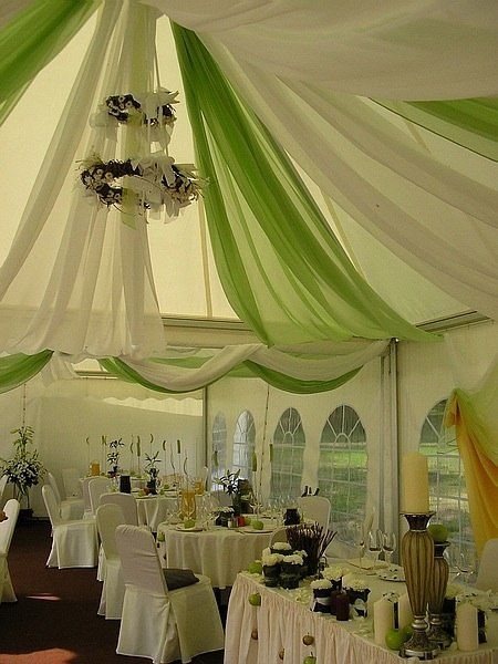 Оформление свадебного шатра в зеленом цвете. - фото 2420417 Счастливый праздник -  организация свадьбы 