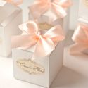 Бон-бон коробочки для подарков гостям из коллекции "Персиковая нежность"