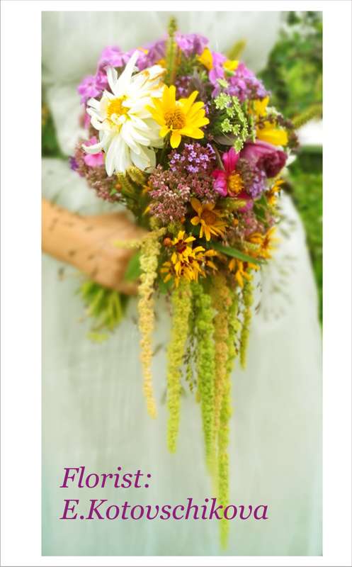 Букет невесты в стиле рустик из полевых цветов - фото 2351716 Студия флористики  "Букеттория"