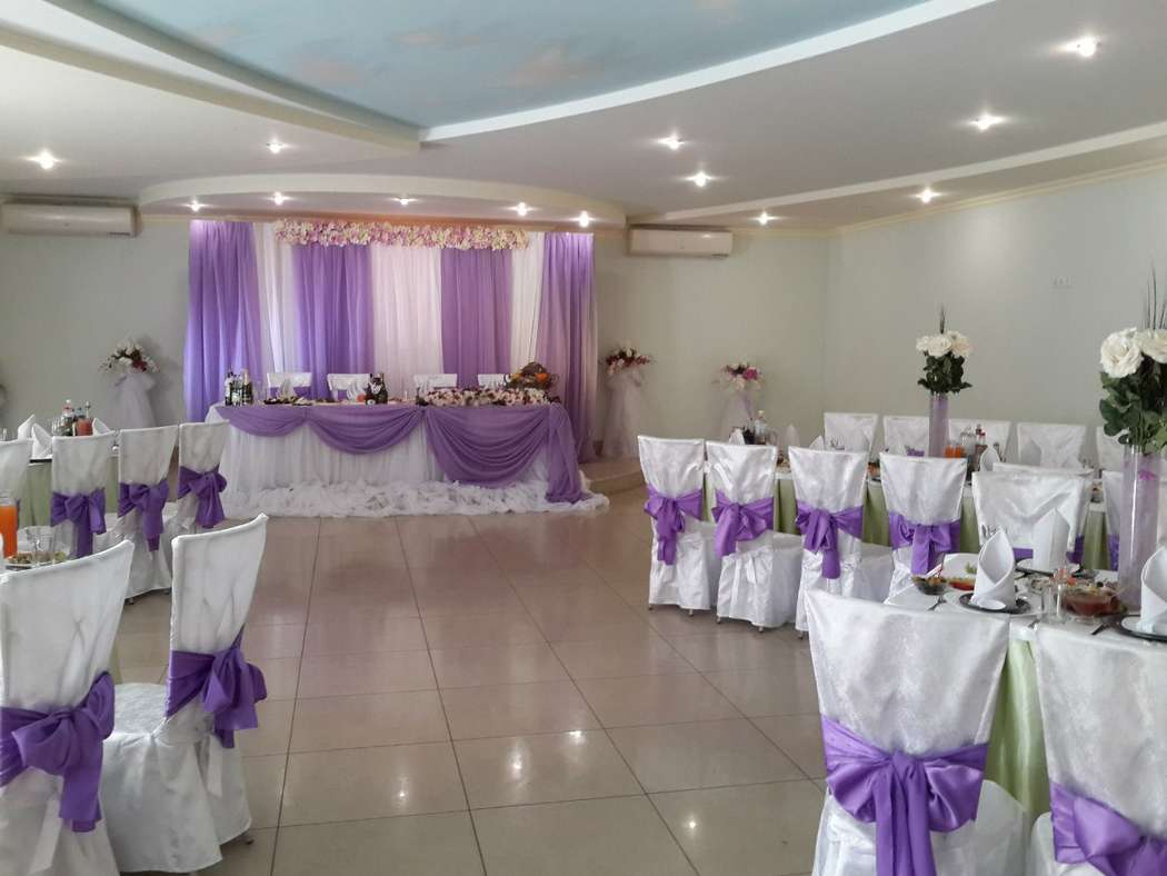 Оформление зала для свадьбы в сиреневом цвете. - фото 2410653 Арт-группа "Оскар" - организация свадьбы