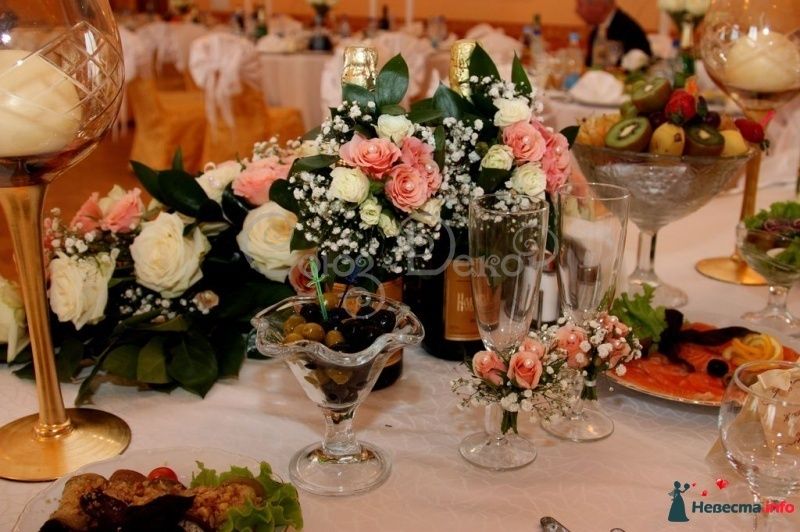 Оформление стола молодоженов цветами - фото 179921 Союз-Декор - оформление