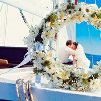 Организация свадьбы на яхте в Сочи - фотосессия