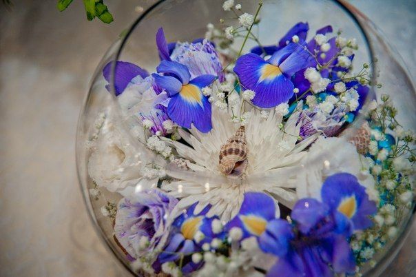 Украшение на стол, "Морская свадьба" - фото 2218382 Силина Яна - свадебная флористика