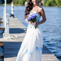 Свадебное платье в морском стиле