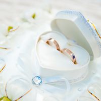 Коробочка для колец на свадьбе Алены и Дмитрия