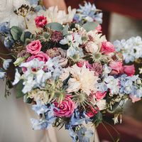 свадьба Марины и Андрея в оттенках синего и голубого