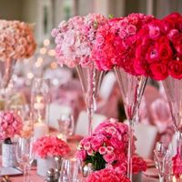 Цветы для столов гостей