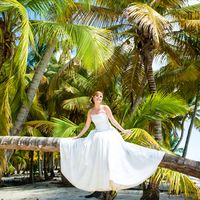 свадьба на острове Саона, Доминикана, пальмы