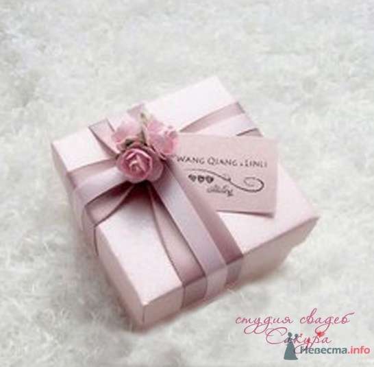 Розовая коробочка - фото 43585 Студии "Сакура" - свадебные аксессуары