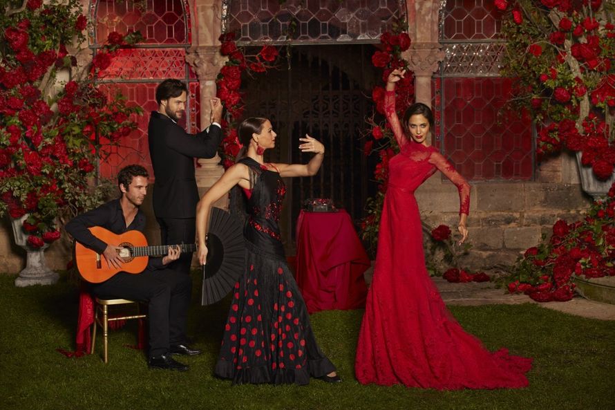 Diseño De El Madroñal Colección de moda flamenca 2018 "De Sal y Cobre" Pasarel F