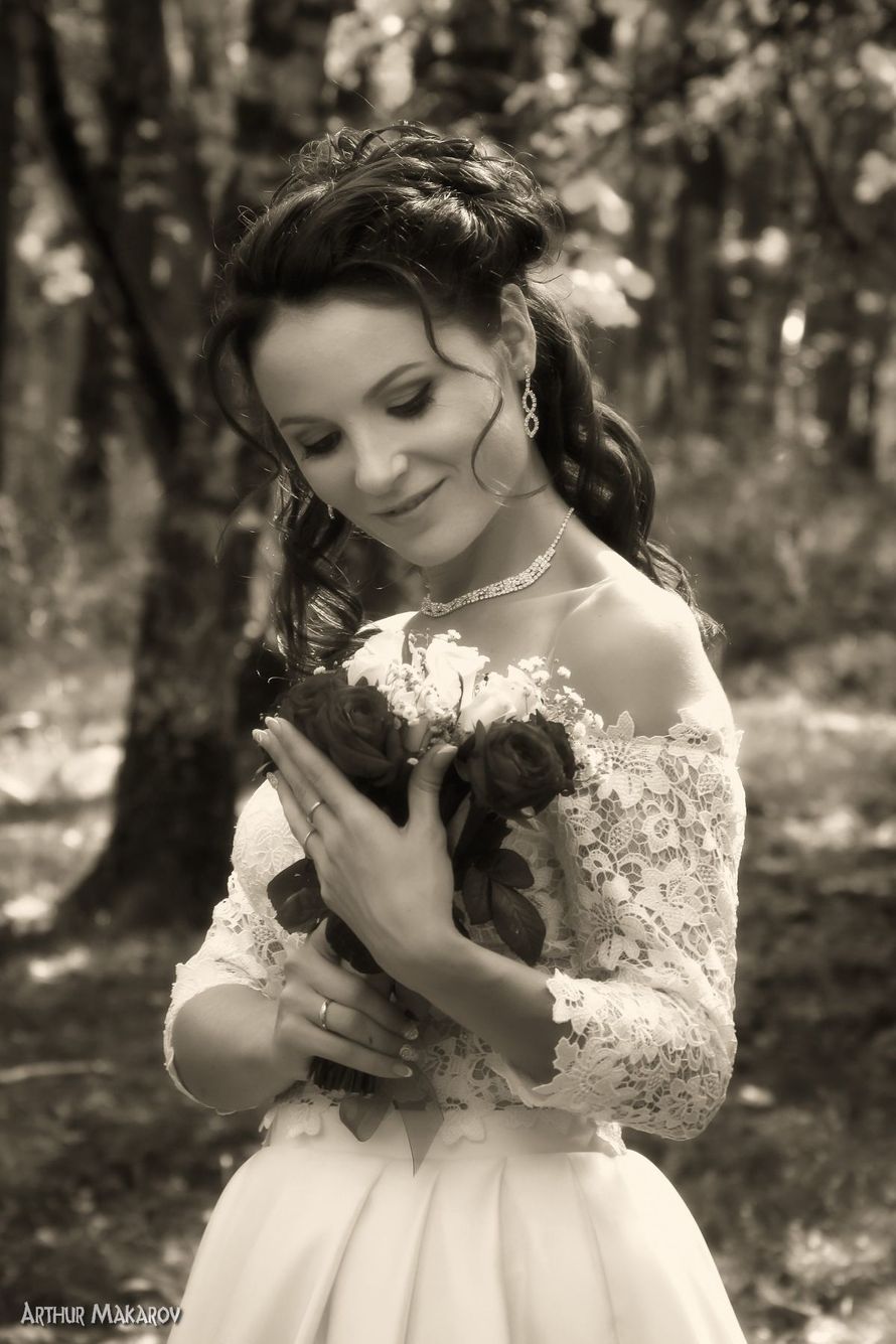 портрет невесты со свадебным букетом - фото 12106982 Фотограф Артур Макаров