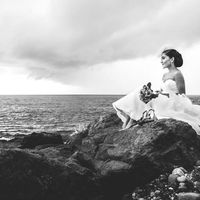 Свадебная фотосессия невесты на Средиземном море Северного Кипра