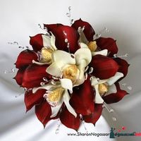 BurgundyCallaOffWhiteCymbidiumOrchids-BridalBouquet-TOP-c