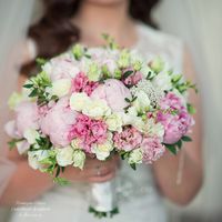 Нежный букет невесты с пионами. Флорист Пашкова Ольга. Фото Катя Фирсова