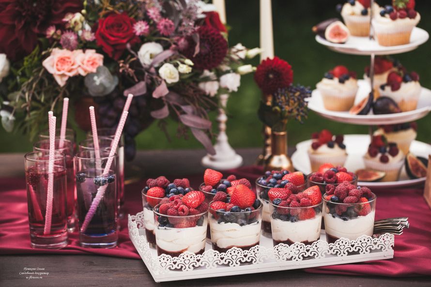 Ягодный стол
Фото Олег Бреславцев
Организация ChoiceWedding
Декор Пашкова Ольга
Площадка Лесная Дача - фото 16253152 Пашкова Ольга - флорист-дизайнер