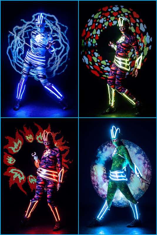 Electro Light Show - pixel poi - фото 2519141 Огненно-световое шоу Анастасии Обертаевой
