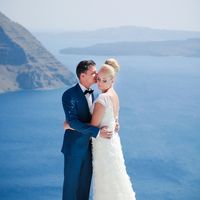 Свадьба на Санторини, Надя и Дима, организатор Garnet Wedding Studio