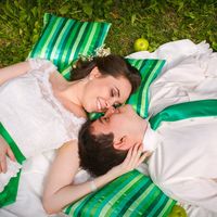 свадебный пикник, Свадьба в зеленом стиле, свадебная фотосьемка на природе