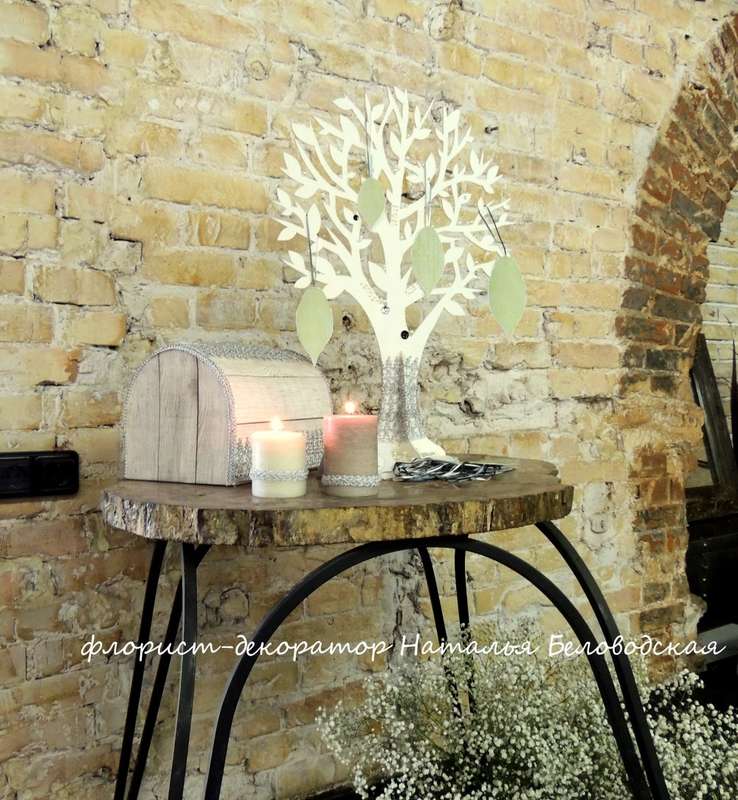 Стол для подарков с древом пожеланий. - фото 3746231 Мастерская цветочного декора "Цветтон"