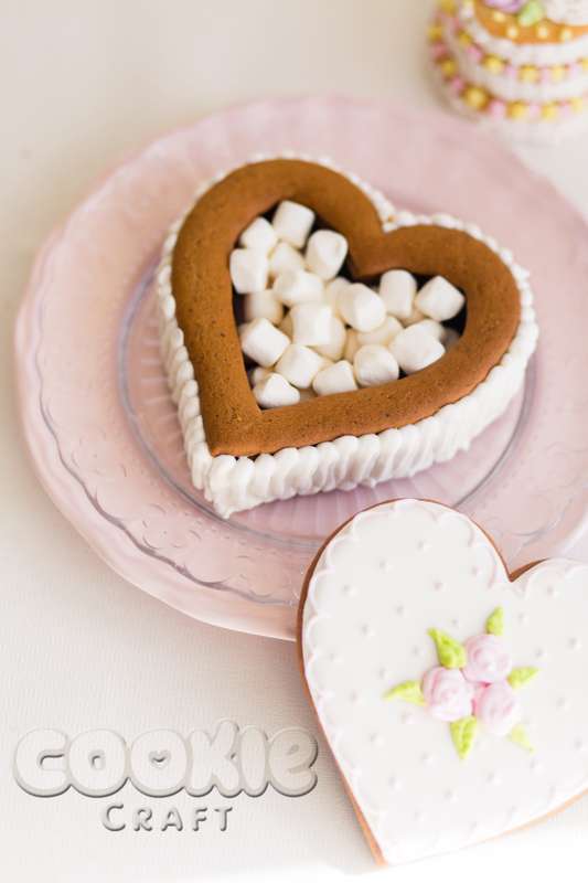 Пряничная 3D открытка "С открытым сердцем", 15 см - фото 4494771 Cookie craft - пряники и тортики ручной работы
