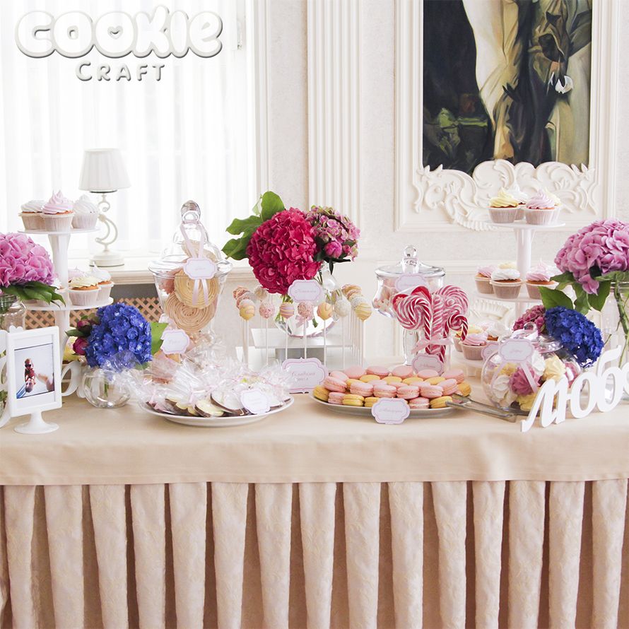 Сладкий свадебный стол под ключ - фото 9705630 Cookie craft - пряники и тортики ручной работы