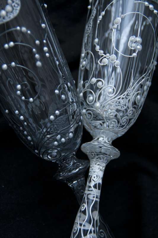 Фото 4378371 в коллекции  Свадебные бокалы с росписью - Свадебное королевство - мастерская аксессуаров